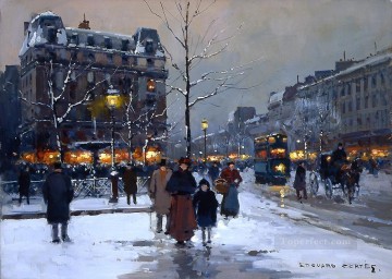 París Painting - CE lugar Pigalle noche de invierno París
